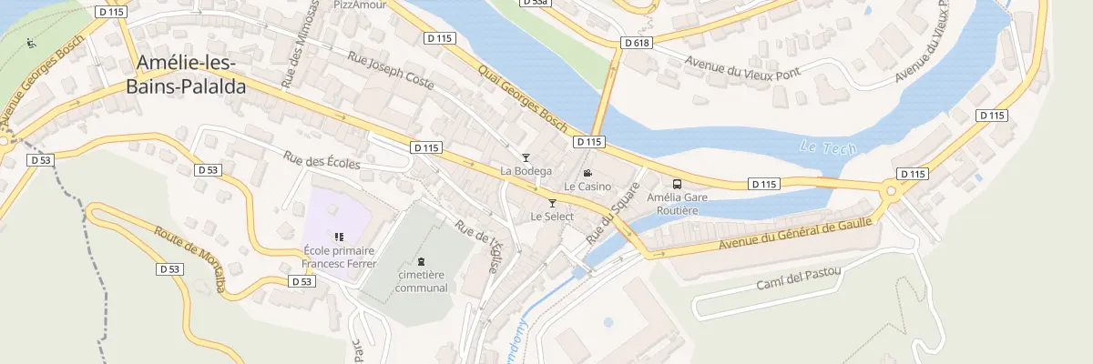 Plan du 2 Rue Joseph Coste à Amélie-les-Bains-Palalda