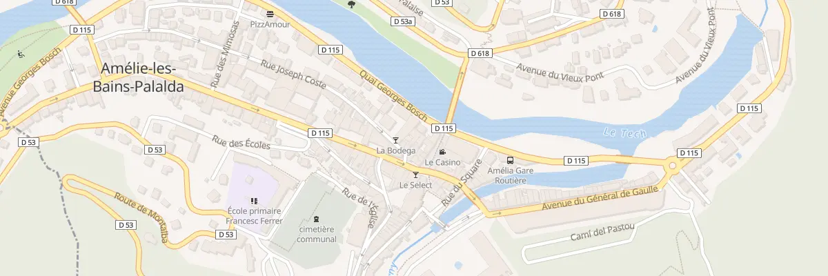Plan du 6 Rue Joseph Coste à Amélie-les-Bains-Palalda
