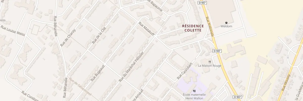 Plan du 33 Rue Pelissier à Nœux-les-Mines