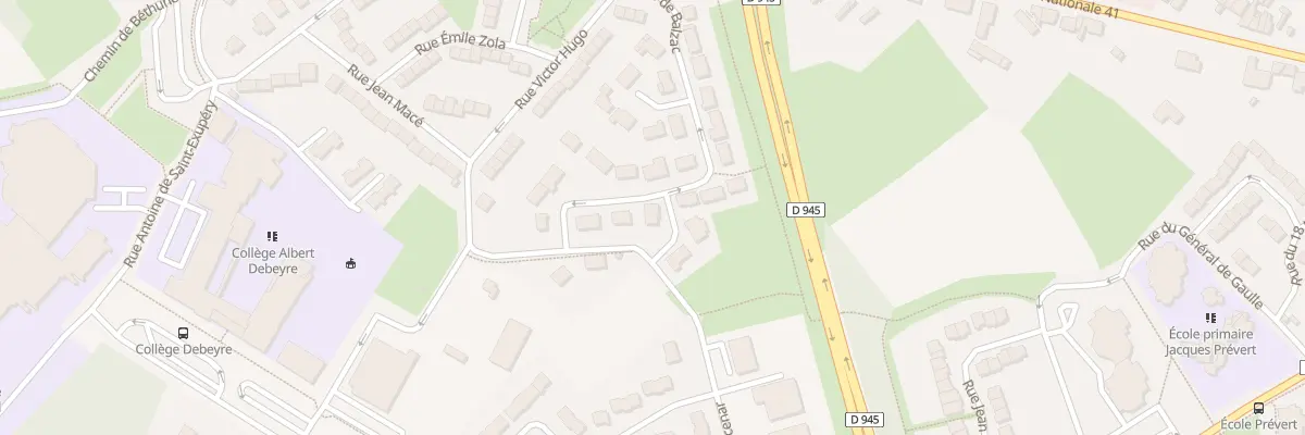 Plan du 26 Rue Marguerite Yourcenar à Beuvry