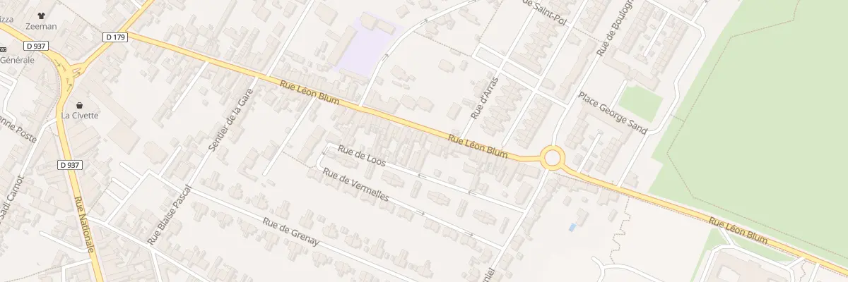 Plan du 80B Rue Léon Blum à Nœux-les-Mines