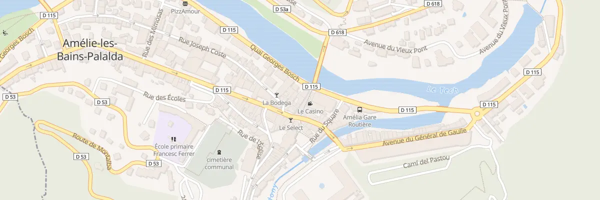 Plan du 13 Av du Doc Bouix à Amélie-les-Bains-Palalda
