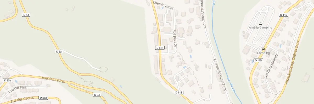 Plan du 19 Rte du Col du Fourtou à Amélie-les-Bains-Palalda