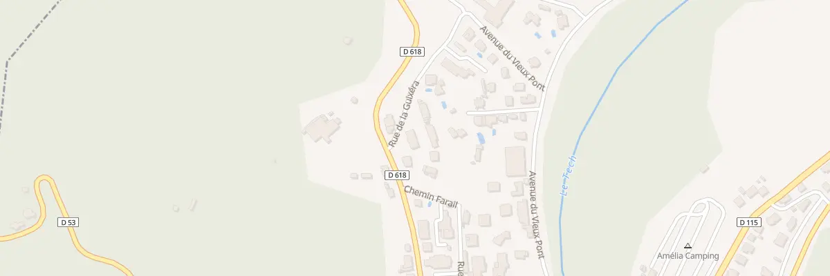 Plan du 36 Rte du Col du Fourtou à Amélie-les-Bains-Palalda