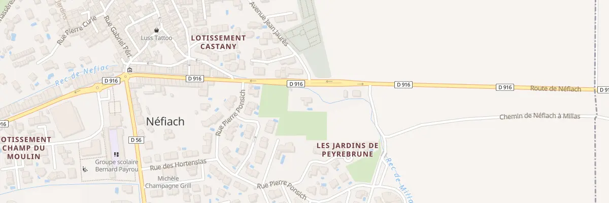 Plan du 5001F Che Peyrebrune à Néfiach