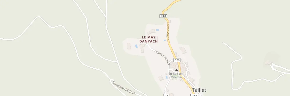Plan du 8 Cami d’Amunt à Taillet