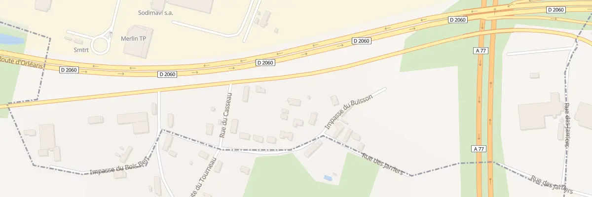 Plan du 455 Rte d’Orléans à Pannes
