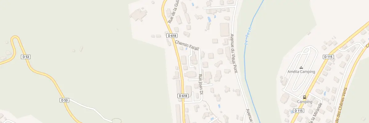 Plan du 34 Rte du Col du Fourtou à Amélie-les-Bains-Palalda