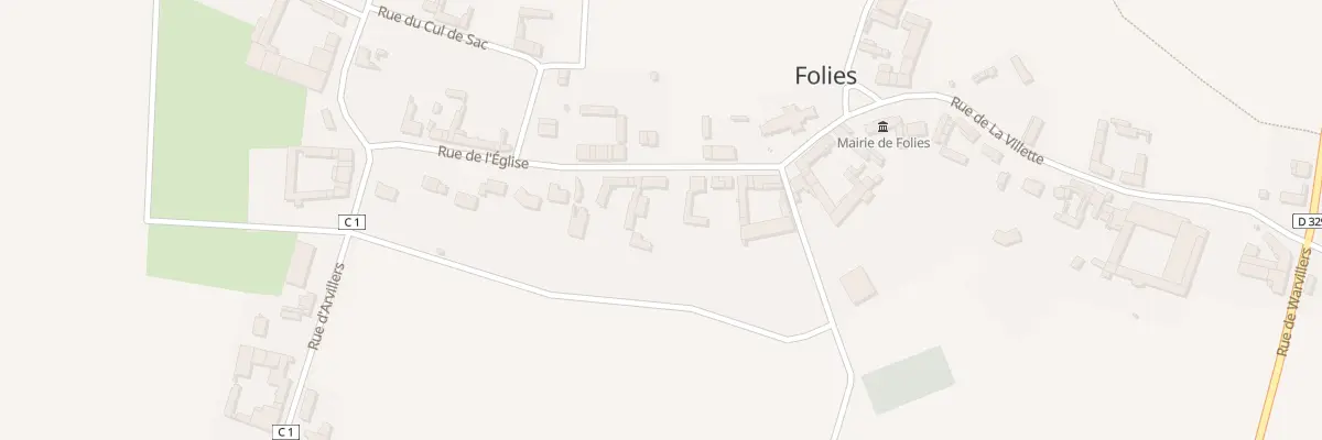 Plan du 7 Rue de l’Eglise à Folies
