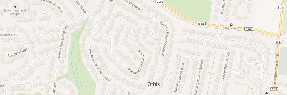 Plan du 46 Rue de la Fontaine Bridet à Othis