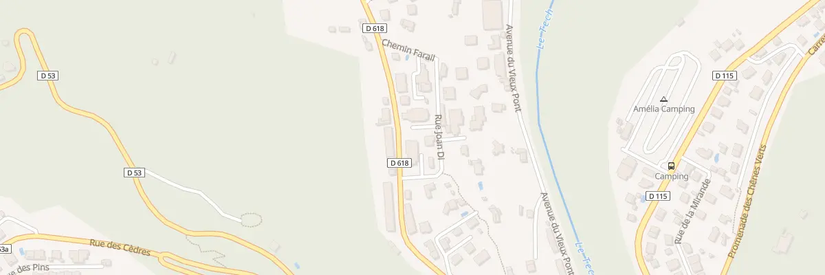 Plan du 9205 Rte du Col du Fourtou à Amélie-les-Bains-Palalda