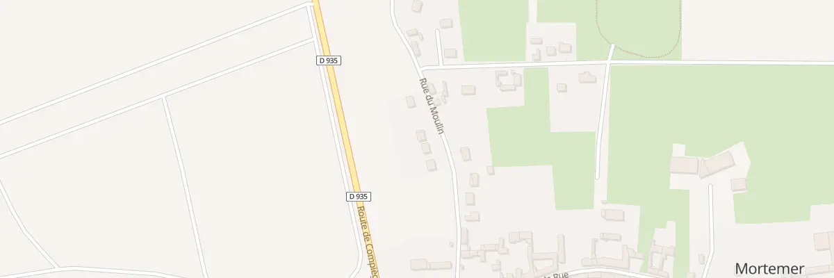 Plan du 9001 Rue du Moulin à Mortemer