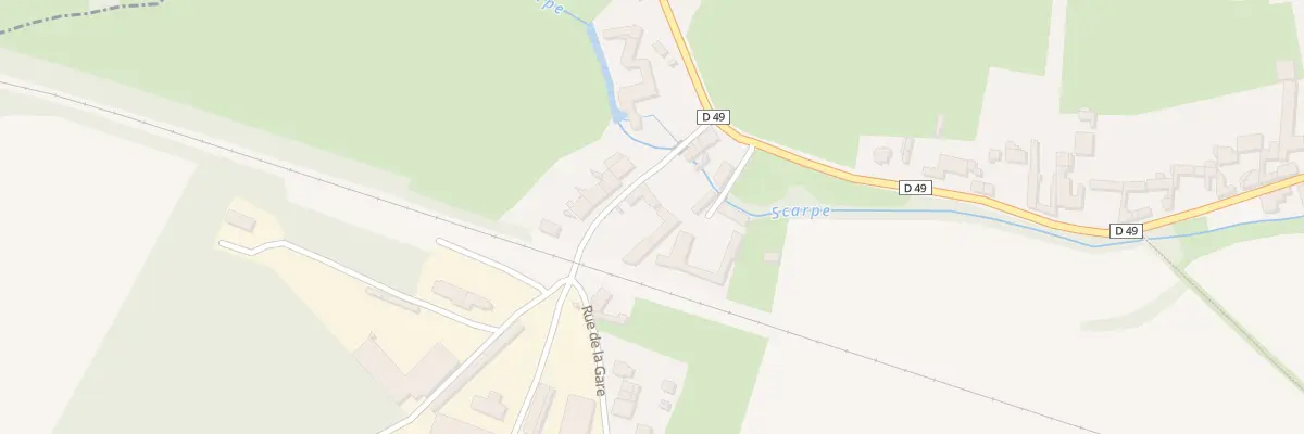 Plan du 25 Rue de la Gare à Mont-Saint-Éloi