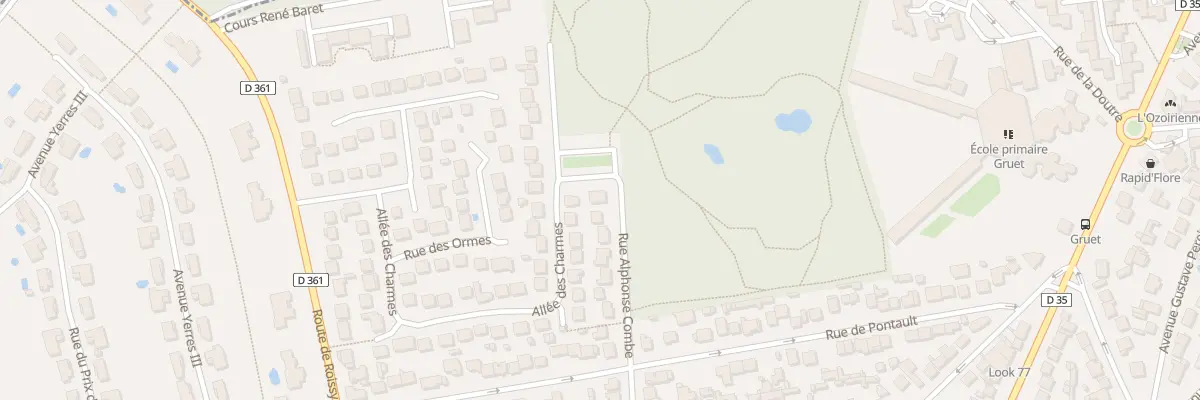 Plan du 83 Rue Alphonse Combe à Ozoir-la-Ferrière