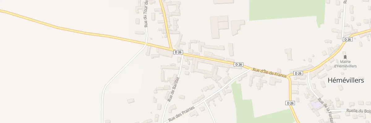 Plan du 9000 Rue du Barillet à Hémévillers