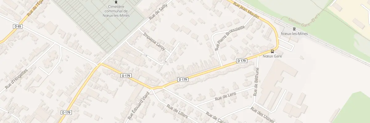 Plan du 55 Rue du Général Leclerc à Nœux-les-Mines