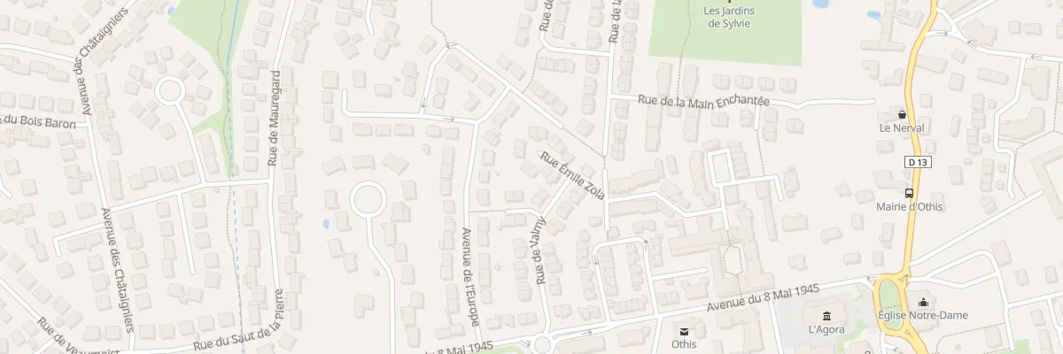 Plan du 5 Rue Emile Zola à Othis