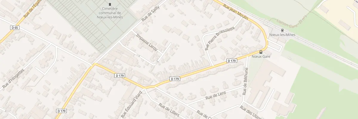 Plan du 59 Rue du Général Leclerc à Nœux-les-Mines