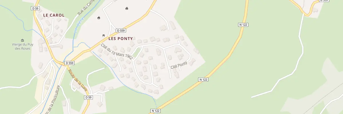 Plan du 41 Cité Ponty à Thiézac