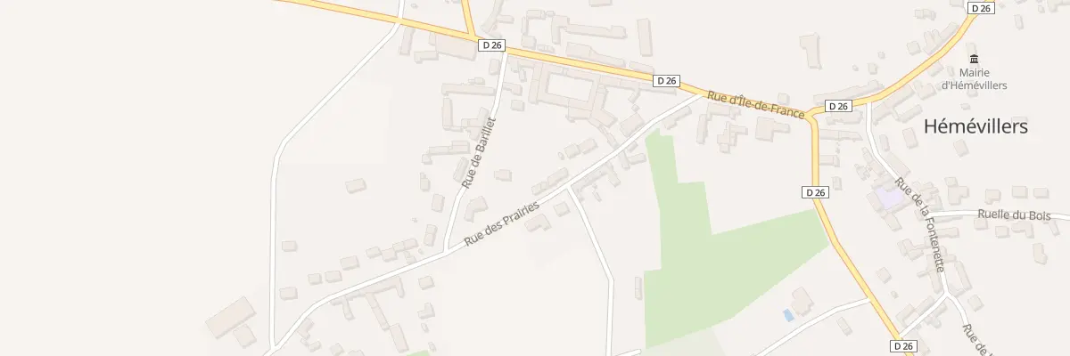 Plan du 156 Rue des Prairies à Hémévillers