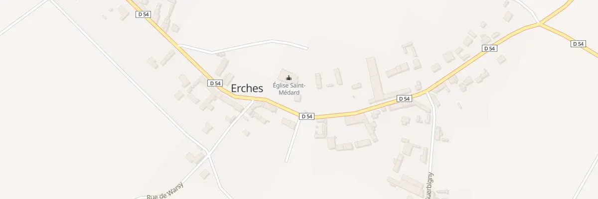 Plan du 3 Pl de l’Eglise à Erches