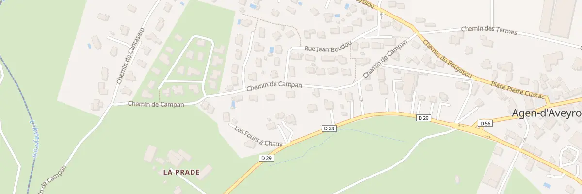 Plan du 5 Che de Campan à Agen-d’Aveyron