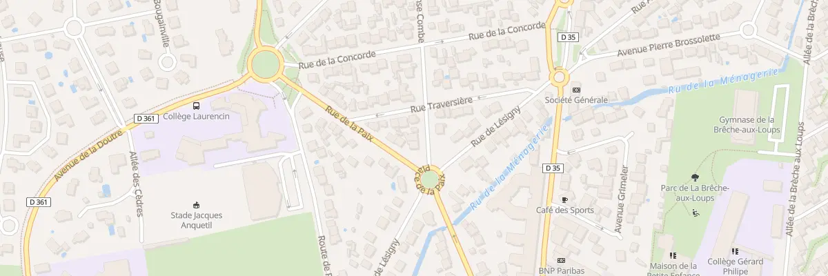 Plan du 25 Rue Alphonse Combe à Ozoir-la-Ferrière