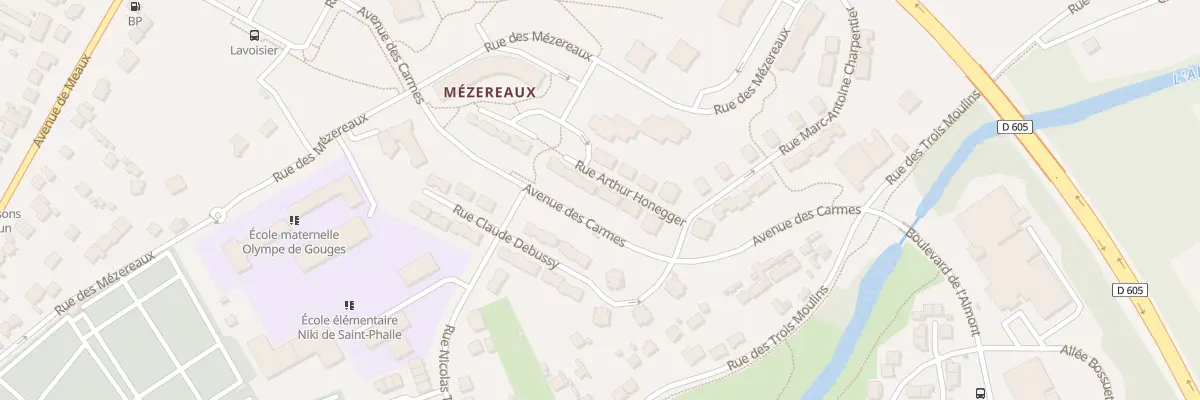 Plan du 13 Rue Arthur Honegger à Melun