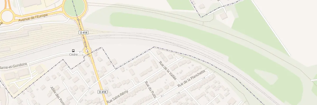 Plan du 10 Rue de la Vallée à Collégien