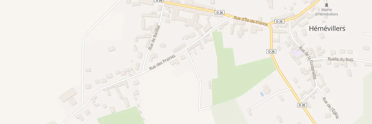 Plan du 157 Rue des Prairies à Hémévillers