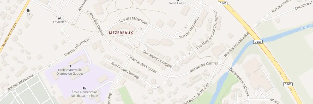 Plan du 12 Rue Arthur Honegger à Melun