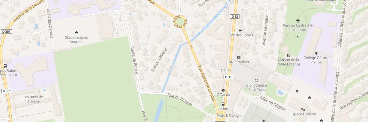 Plan du 15B Rue Alphonse Combe à Ozoir-la-Ferrière