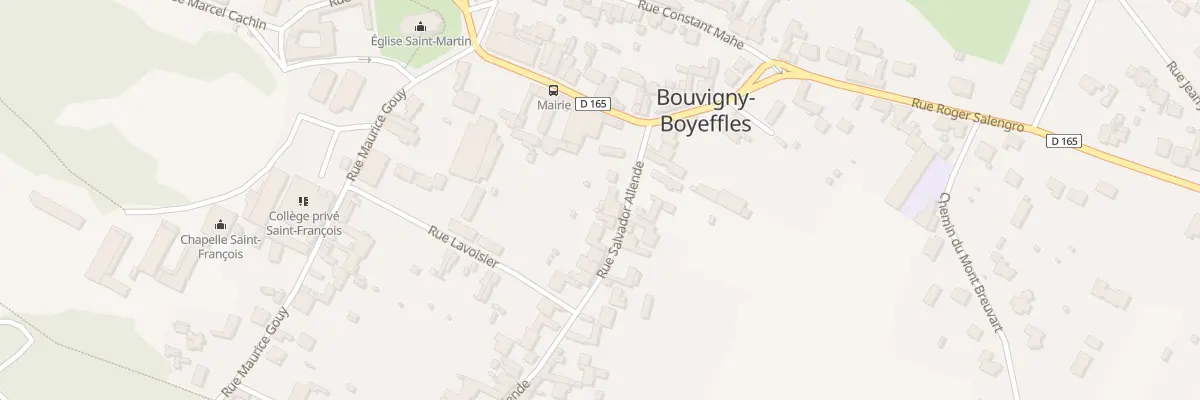 Plan du 6 Rue Salvador Allende à Bouvigny-Boyeffles