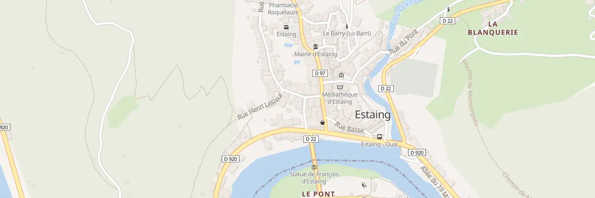 Plan du 15 Estaing à Estaing
