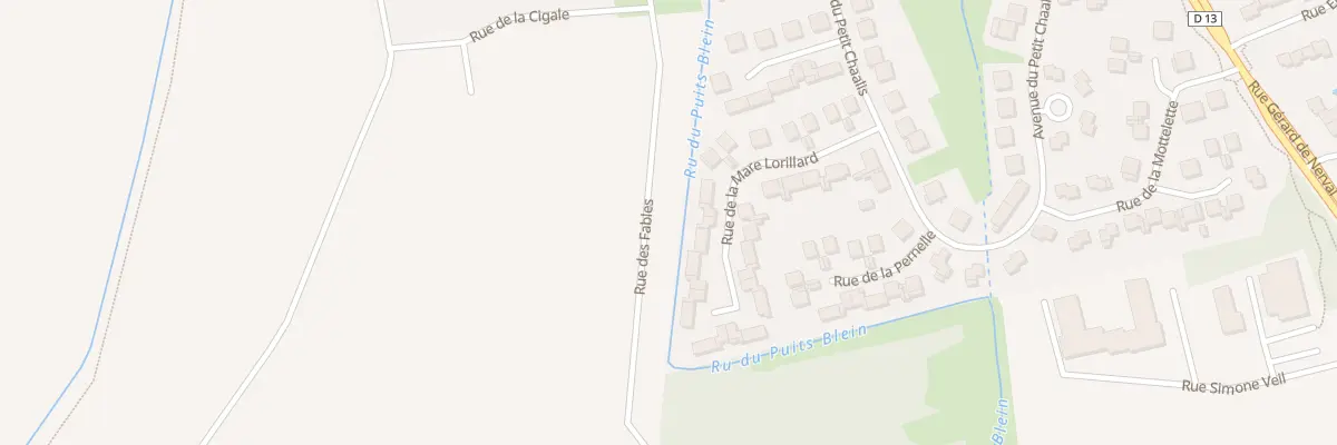 Plan du 29 Rue des Fables à Othis