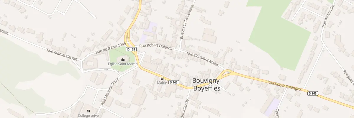 Plan du 2 Rue Constant Mahée à Bouvigny-Boyeffles
