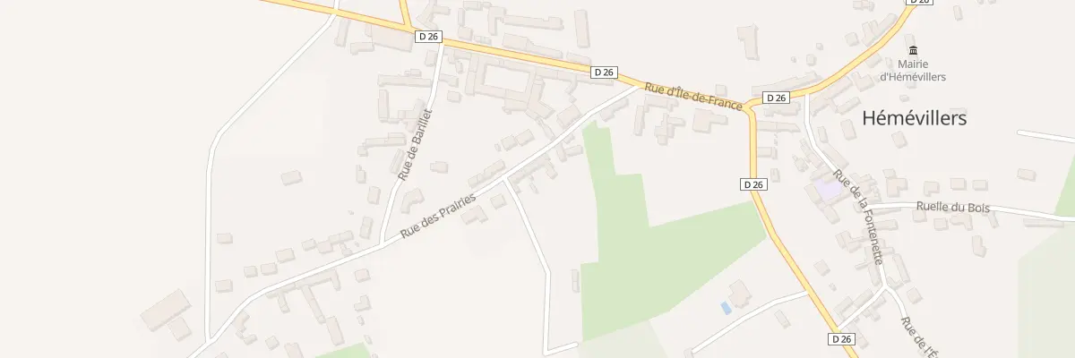 Plan du 121 Rue des Prairies à Hémévillers