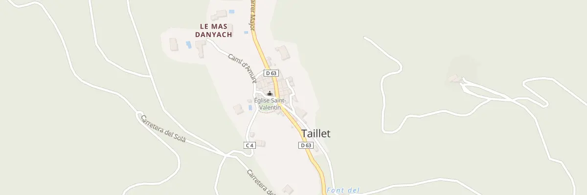 Plan du 9010 Le Village à Taillet