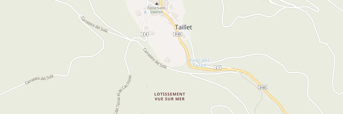 Plan du 230 Rue Carretera Del Sola à Taillet