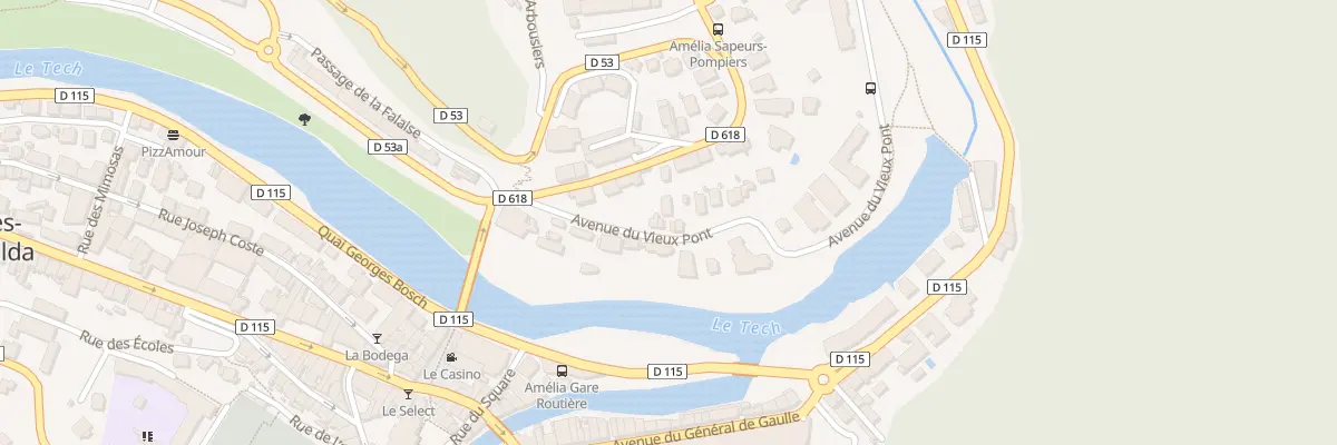 Plan du 5 Av du Vieux Pont à Amélie-les-Bains-Palalda