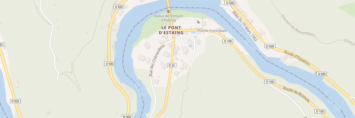 Plan du 5310 Le Pont d’Estaing à Sébrazac