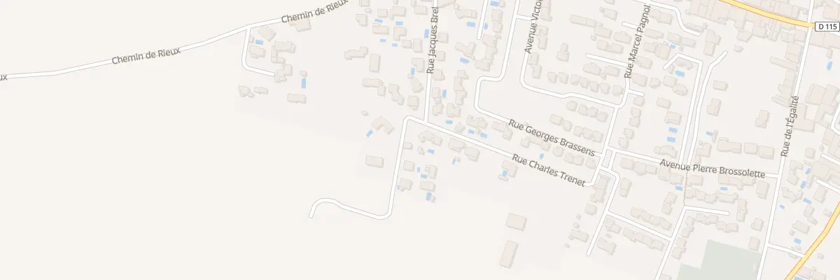 Plan du 2 Rue Charles Trenet à Pépieux
