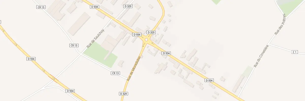 Plan du 25 Chs Brunehaut à Bouchoir