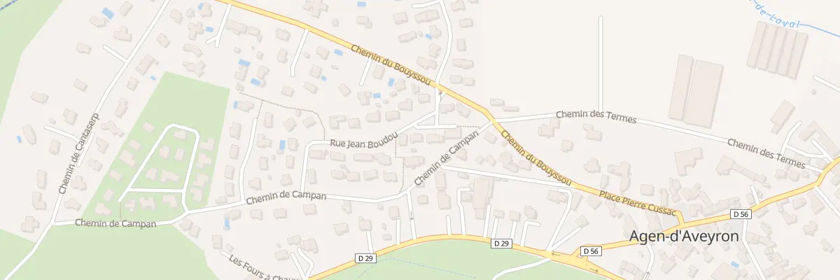 Plan du 9 Rue Jean Boudou à Agen-d’Aveyron