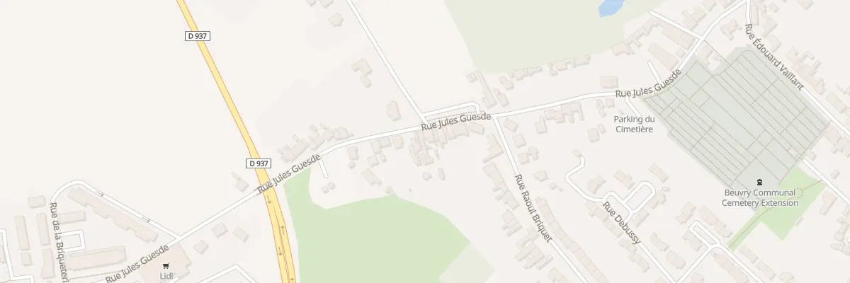 Plan du 31 Rue Jules Guesde à Beuvry