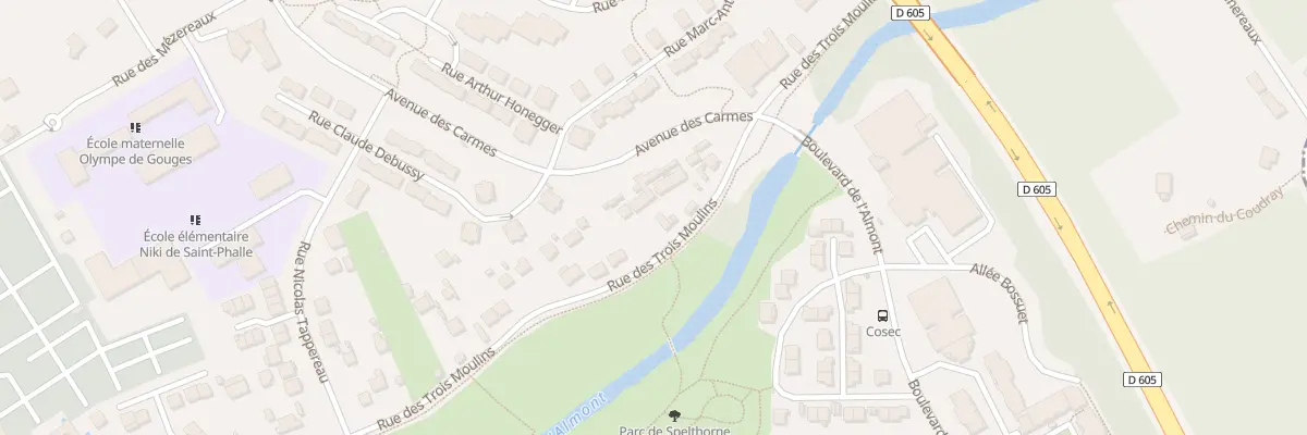 Plan du 85 Rue des 3 Moulins à Melun