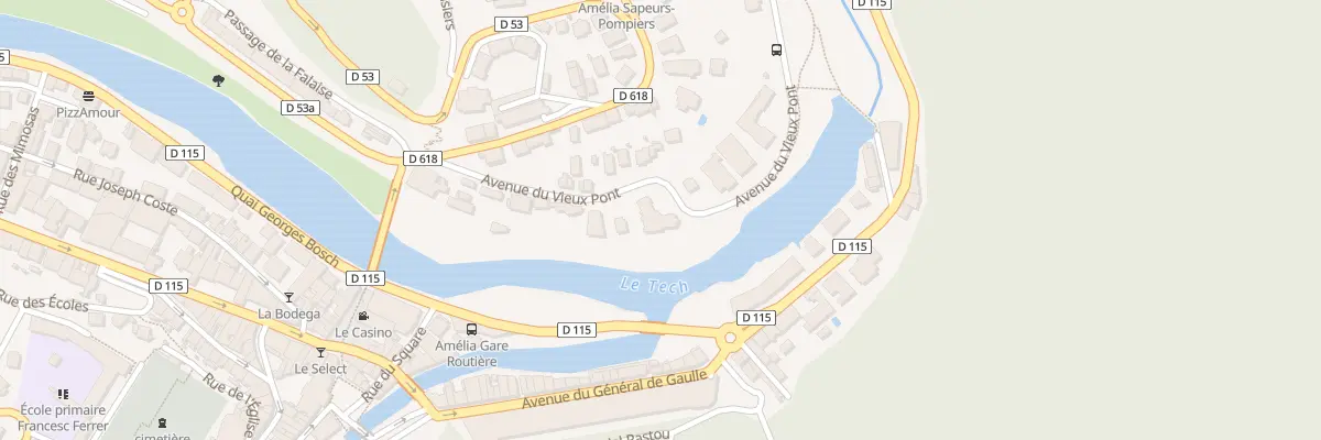 Plan du 14 Av du Vieux Pont à Amélie-les-Bains-Palalda