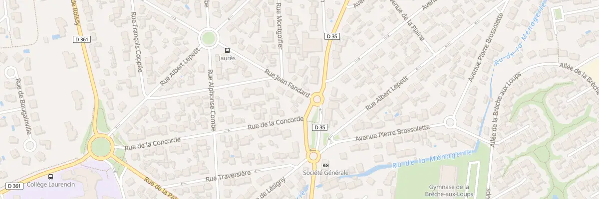 Plan du 1 Rue Jean Fandard à Ozoir-la-Ferrière