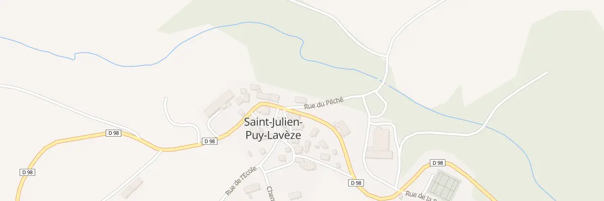 Plan du 5261 Bourg de St Julien à Saint-Julien-Puy-Lavèze