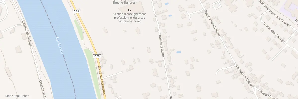 Plan du 12 Rue de la Baste à Vaux-le-Pénil